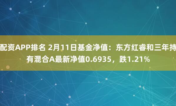 配资APP排名 2月11日基金净值：东方红睿和三年持有混合A最新净值0.6935，跌1.21%