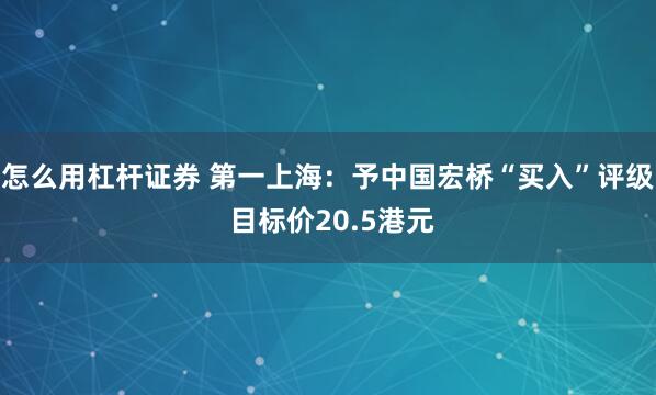 怎么用杠杆证券 第一上海：予中国宏桥“买入”评级 目标价20.5港元