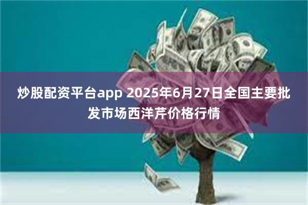 炒股配资平台app 2025年6月27日全国主要批发市场西洋芹价格行情