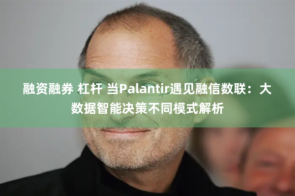 融资融券 杠杆 当Palantir遇见融信数联：大数据智能决策不同模式解析