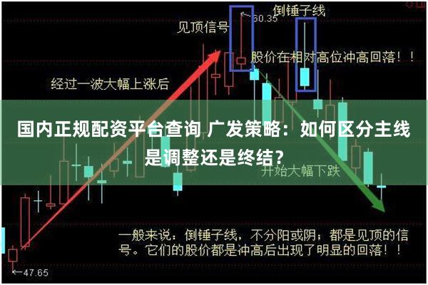 国内正规配资平台查询 广发策略：如何区分主线是调整还是终结？